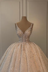 Elegante Hochzeitskleider Prinzessin Mit Glitzer Brautkleider Spitze Günstig BMbridal.de