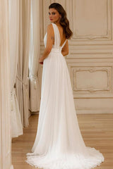 Elegante Hochzeitskleider Mit Spitze Brautkleider Chiffon A Linie BMbridal.de