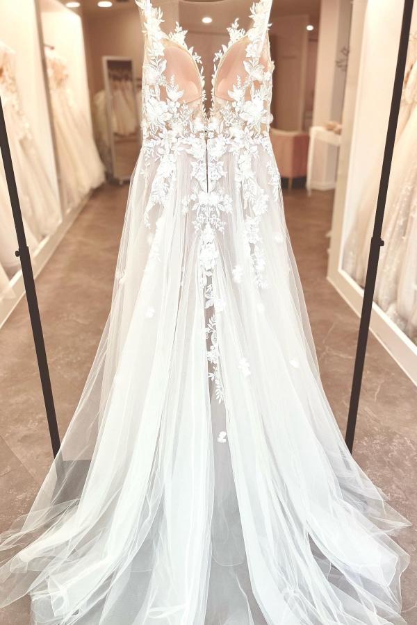 Elegant Wedding Dresses Boho Wedding Dresses A Line Lace