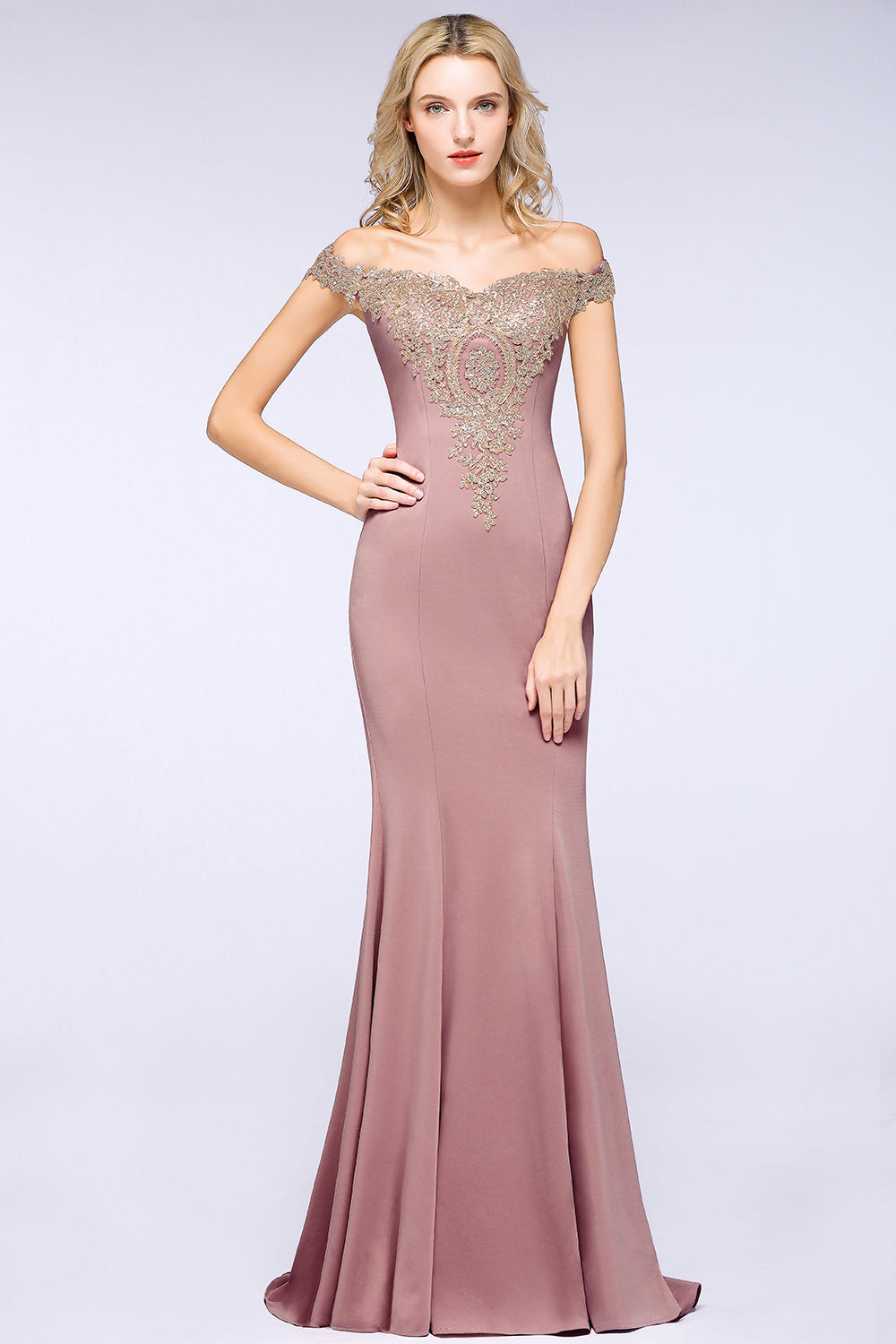 Beautiful Evening Dresses Long Dusty Pink Prom Dresses Online