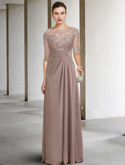 Beautiful Mother of the Bride Dresses Long Chiffon Dresses for Mother of the Bride with Sleeves