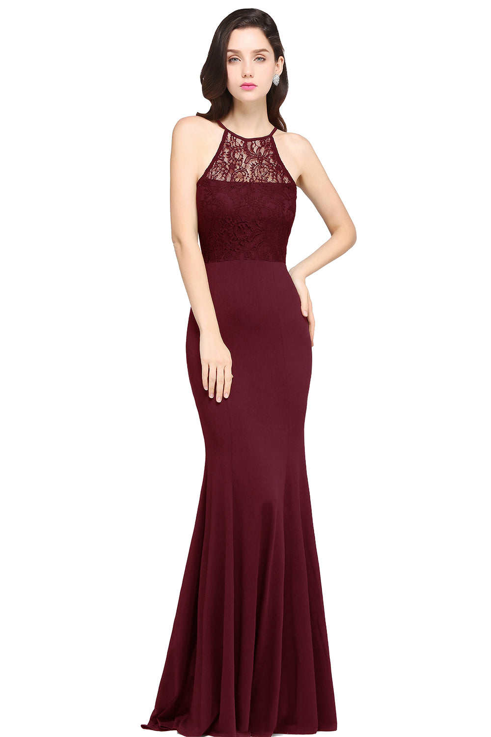 Black Evening Dress Long Simple Prom Dresses with Lace