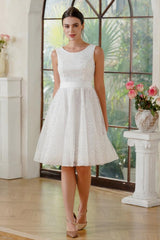 Simple Wedding Dresses A Line Short Wedding Dresses Glitter