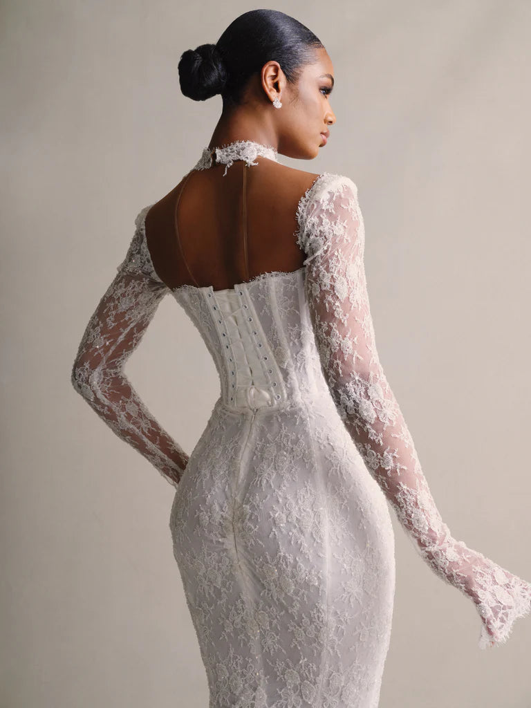 Luxus Brautkleider Meerjungfrau Hochzeitskleider Spitze BMbridal.de