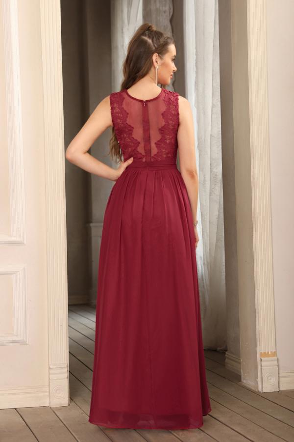 Cheap evening dresses long wine red | Prom dresses with lace