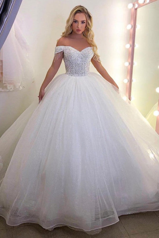 Laden Sie das Bild in den Galerie-Viewer, Finden Sie Extravagante Brautkleider Prinzessin online bei babyonlinedress.de. Hochzeitskleider Günstig Online für Sie nach maß anfertigen.
