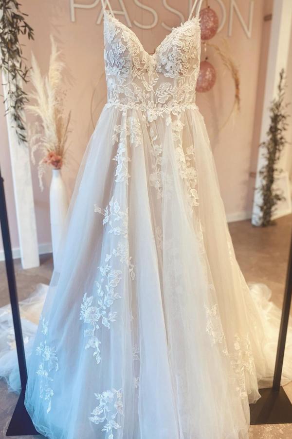 Suchen Sie bei babyonlinedress.de Designer Hochzeitskleider mit Spitze. Brautkleider A Linie nach maß und mit hocher Qualität Kaufen