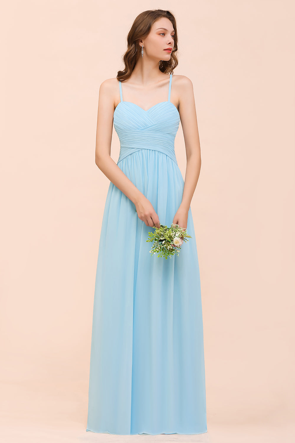 Suchen Sie Heller Blau Brautjungfernkleider Günstig online bei babyonlinedress.de. Langes Brautjungfernkleid Online für Sie zur Hochzeit gehen.
