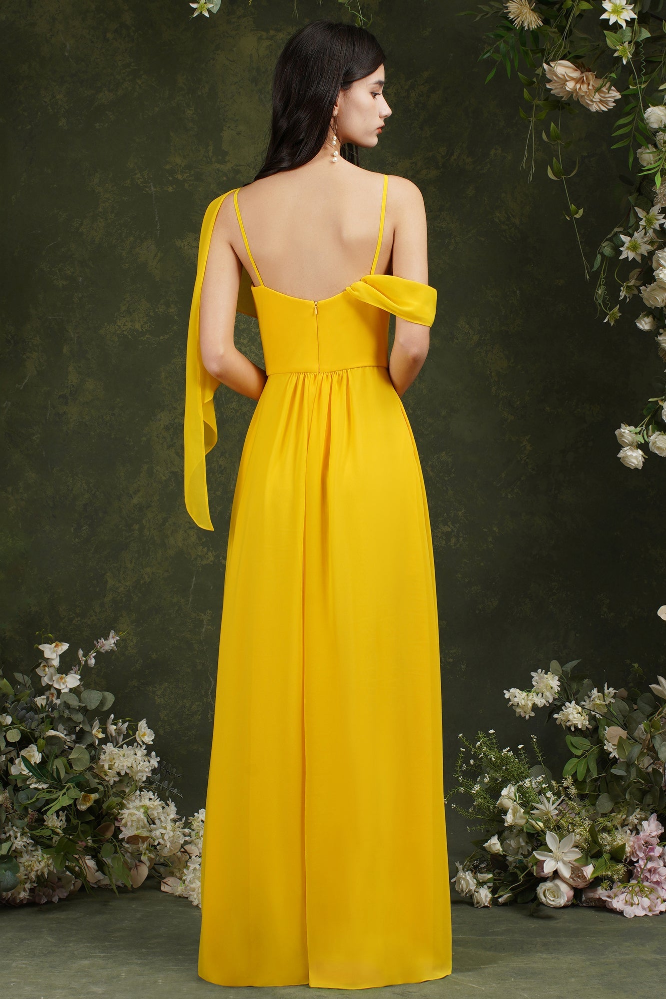 Bmbridal Bridesmaid Dress Side Split Long Chiffon