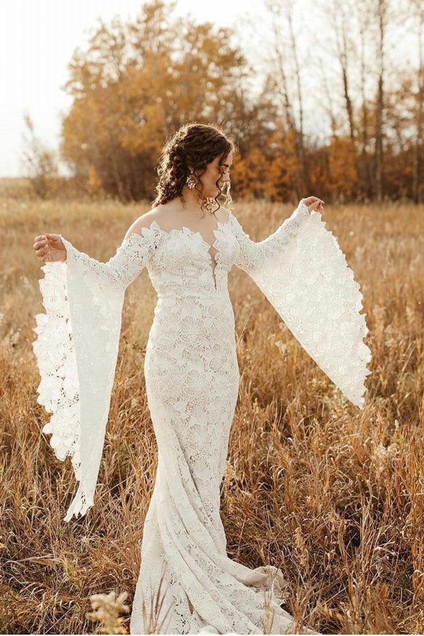 Finden Sie Elegante Brautkleider mit Ärmel online bei babyonlinedress.de. Hochzeitskleider Meerjungfrau Spitze mit hocher Qualität zur Hochzeit gehen.