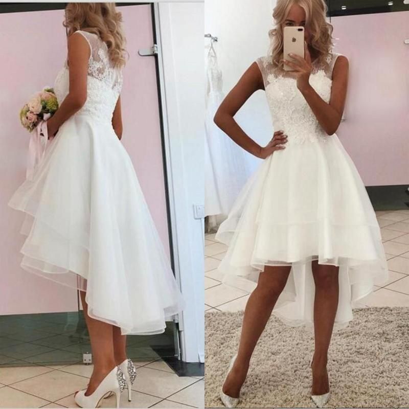 Bestellen Sie Schlichtes Hochzeitskleid A Linie online von Babyonlinedress.de. Hi-lo Brautkleider mit Spitze für Sie nach maß machen.