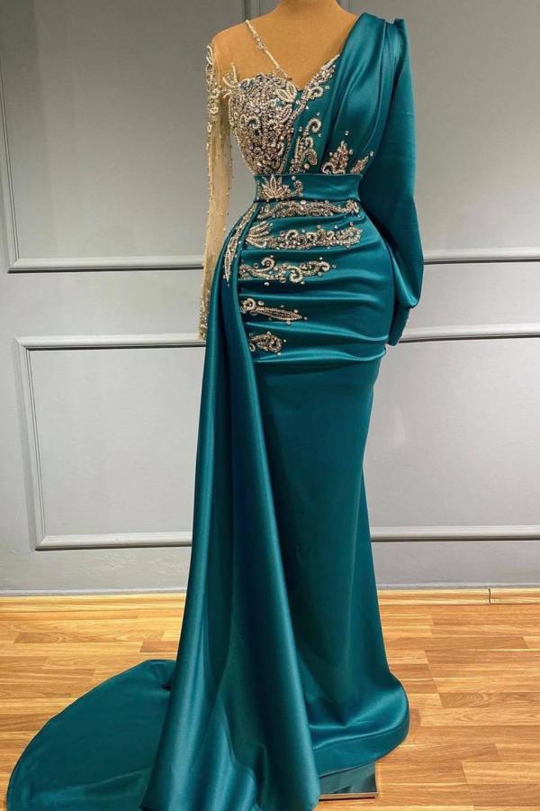 Suchen Sie Türkische Abendkleider Lang Günstig online bei Thekleid.de. Abiballkleider mit Ärmel für Sie zum abiball gehen.