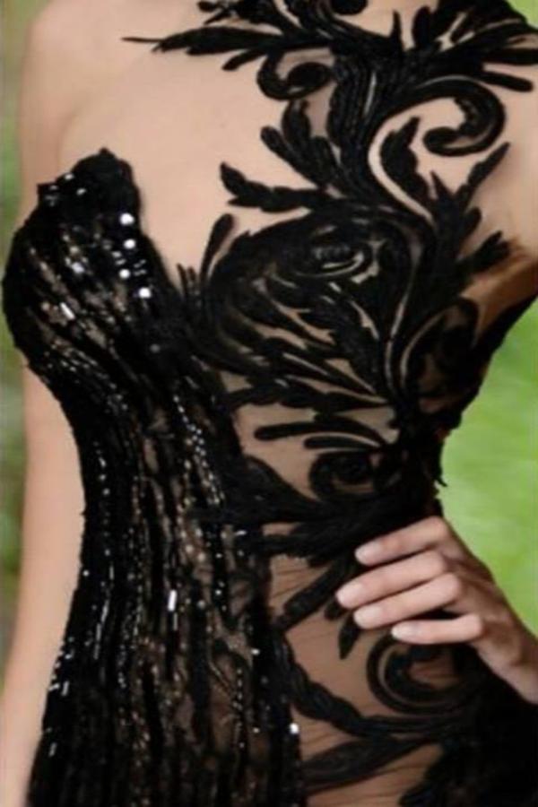 Kaufen Sie Elegante Abendkleider Lang Schwarz online bei Thekleid.de. Abiballkleider mit Spitze für Sie zum abiball gehen mit günstigen preis.