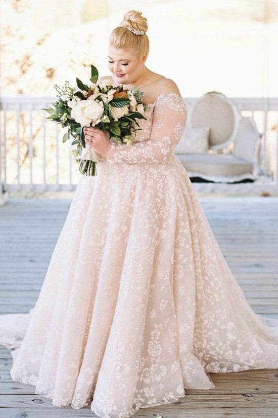 Bestellen Sie bei babyonlinedress.de Brautkleider Große Größe online. Übergroße Hochzeitskleider mit Ärmel für Sie maßgeschneidert online.