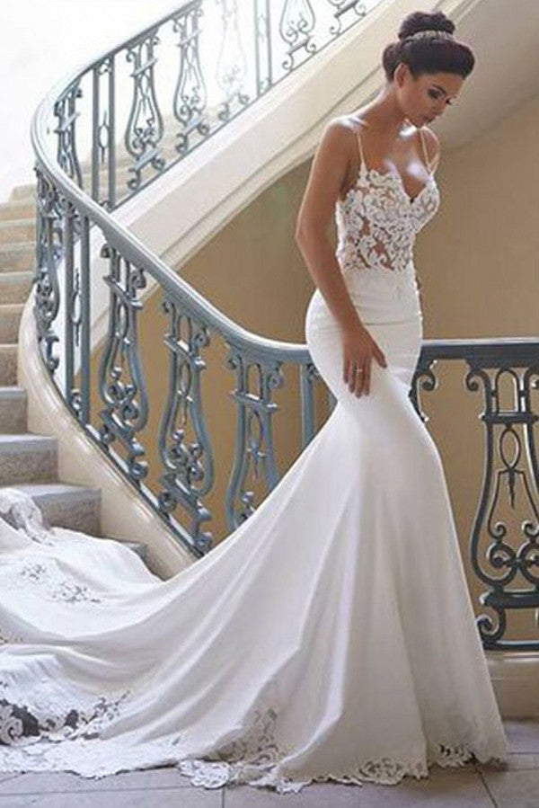 Kaufen Sie Elegante Brautkleid Weiß online bei babyonlinedress.de mit günstig preis. Hochzeitskleid Meerjungfrau Mit Spitze online für Sie zur Hochzeit online.