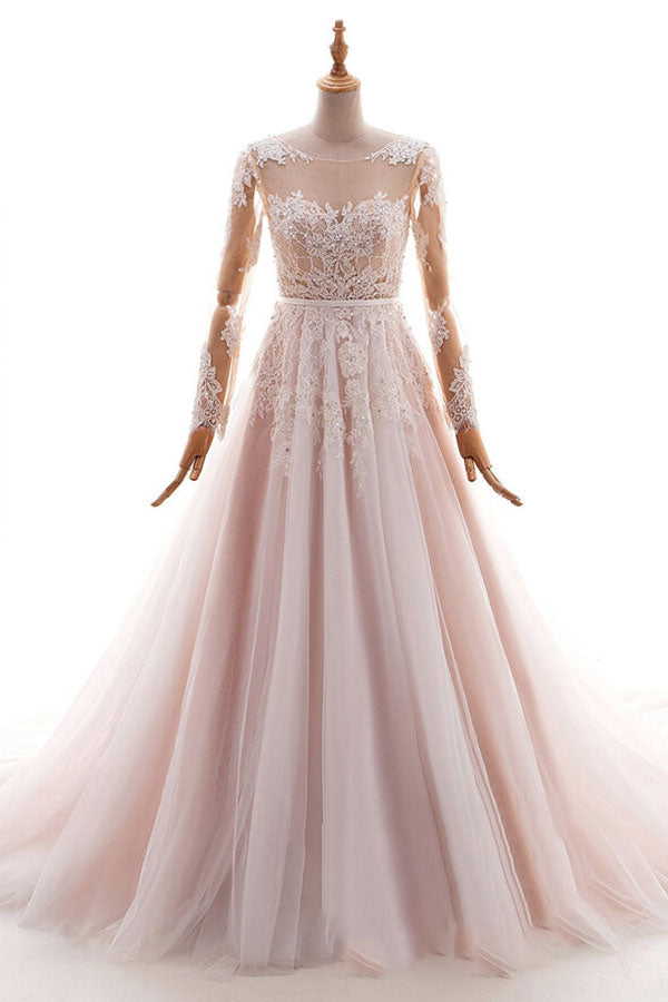 Suchen Sie Blush Pink Brautkleider mit Ärmel online bei babyonlinedress.de. Hochzeistkleider Günstig Online für Sie zur Hochzeit gehen.