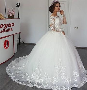 kaufen Sie Elegante Weiße Brautkleider mit Ärmel online bei babyonlinedress.de. Prinzessin Hochzeitskleider Spitze Günstig online mit hocher Qualität bekommen.