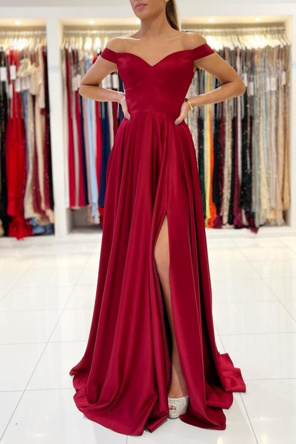 Finden Sie Schlichtes Abendkleid Lang Rot online bei Thekleid.de. Abiballkleider Günstig für Sie zum abiball gehen,