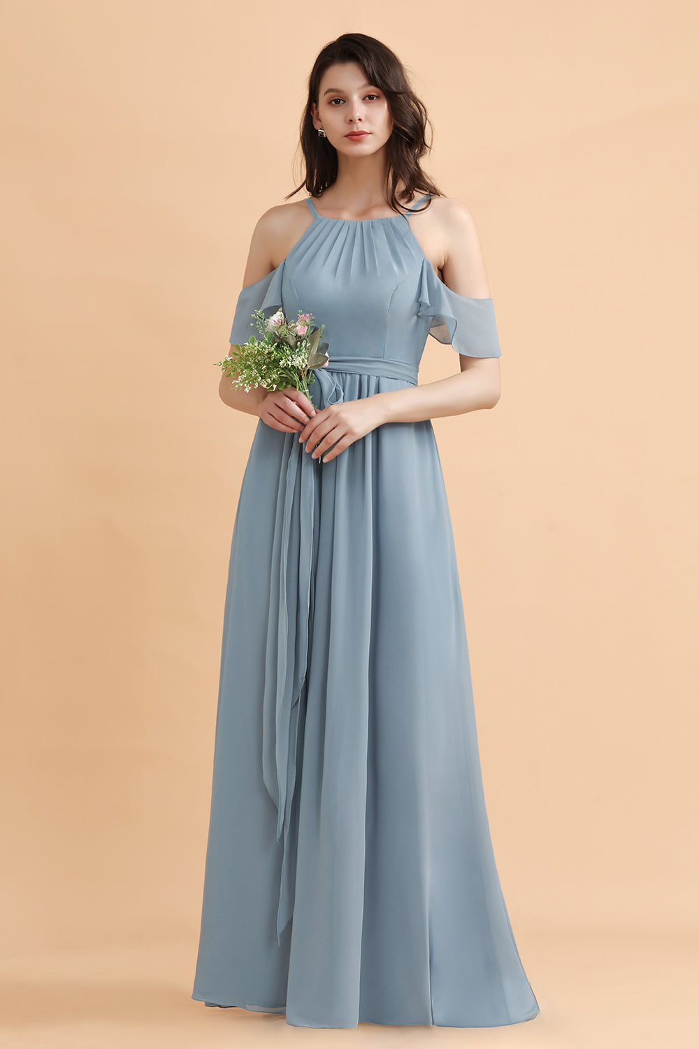 Finden Sie Stahlblau Brautjungfernkleider Günstig online bei babyonlinedress.de. Brautjungfernkleid Lang Chiffon online nach maß anfertigen.