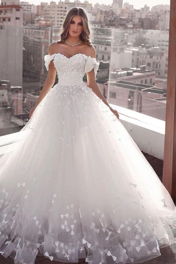 Laden Sie das Bild in den Galerie-Viewer, Hier können Sie Luxus Hochzeitskleider A Linie online bei babyonlinedress.de kaufen. Brautkleider Brautmoden Online Kaufen mit hocher Qualität und günstigen preis.
