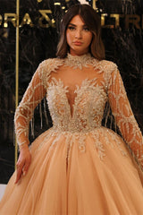 Bmbridal Langarm Duchesse/Herzogin Prom Dress Tüll With Applikation