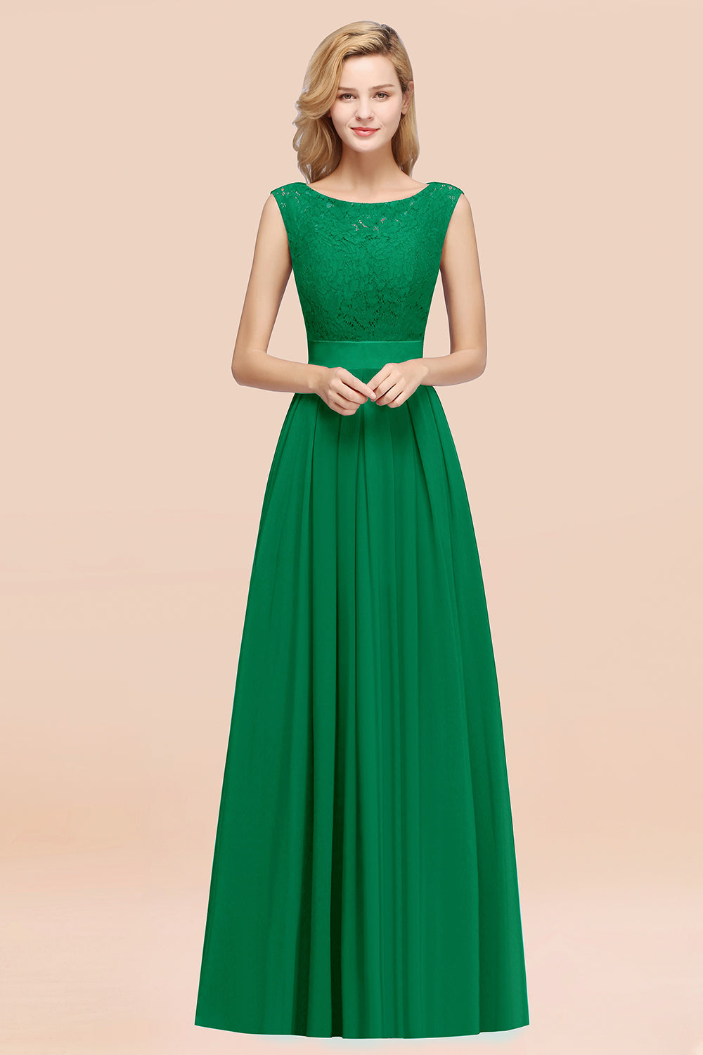 BMbridal Vintage Ärmellos Spitze Bridesmaid Dresses Affordable Chiffon Hochzeit Party Dress Online