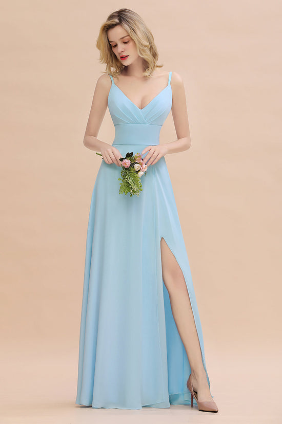 Bestellen Sie bei babyonlinedress.de Blaue Brautjungfernkleider Lang Günstig online. Kleider für Brautjungfern maß geschneidert bekommen.