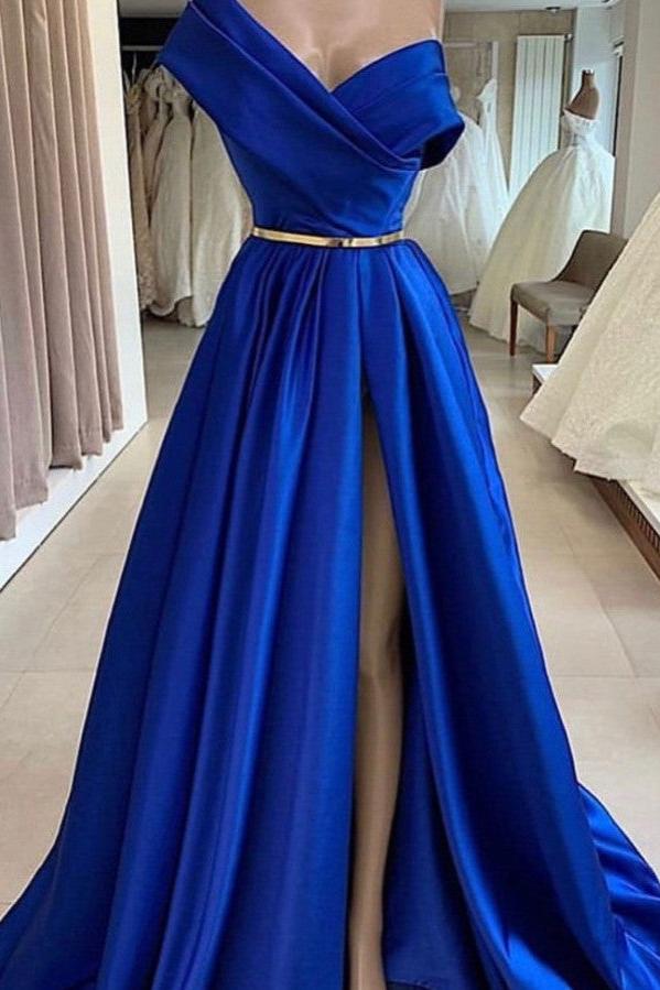 Kaufen Sie Fashion Abendkleider Lang Royal Blue online bei Thekleid.de. Schlichte Abendmoden Online für Sie nach maß zum abend party gehen.