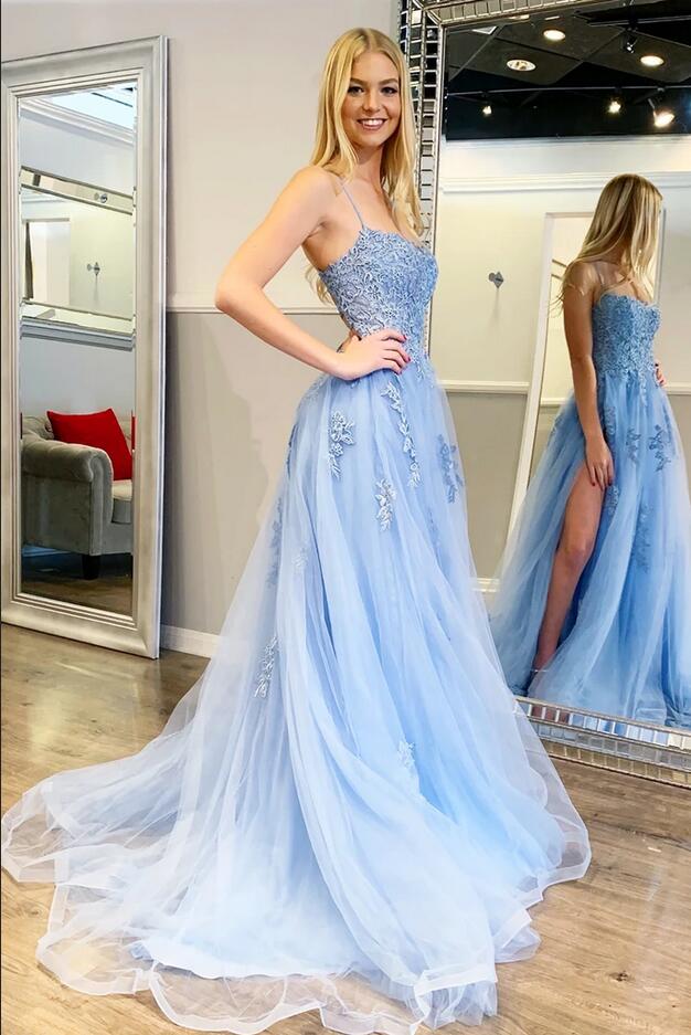 Bestellen sie Blaue Abendkleider mit Spitze online bei Thekleid.de kaufen. Abendmoden Online Kaufen für Sie zum abend party gehen.