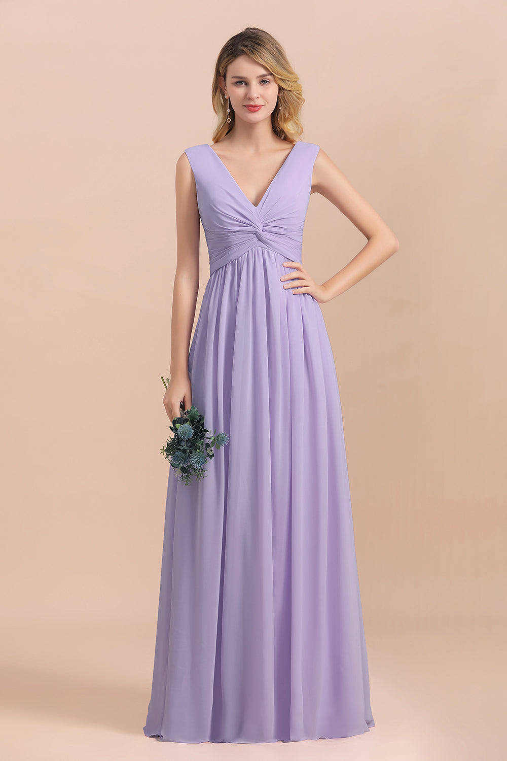 Suchen Sie Lilac Brautjungfernkleider Lang Chiffon online bei babyonlinedress.de. Hochzeitspartykleider Günstig für Sie zur Hochzeit gehen.