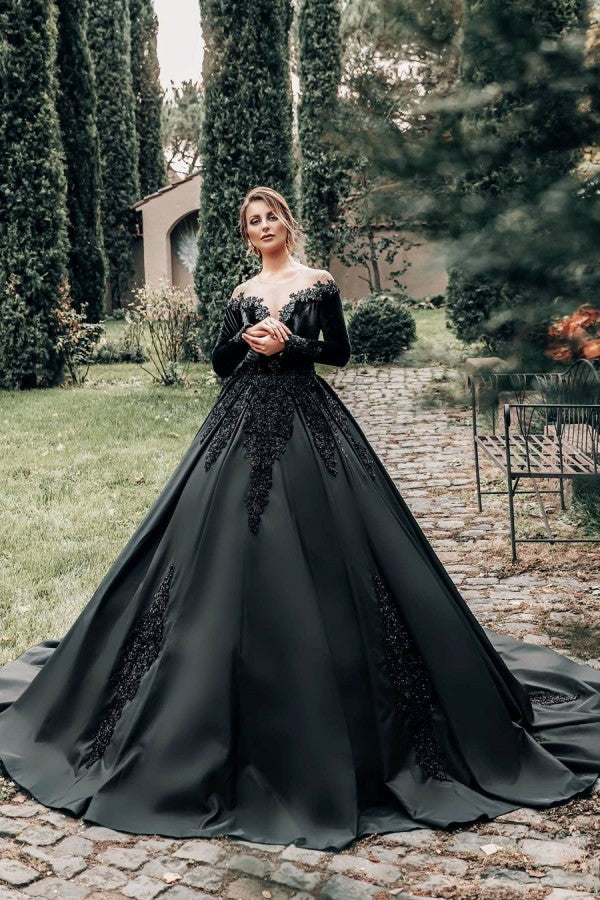 Finden Sie Prinzessin Hochzeitskleider Schwarz online bei babyonlinedress.de. Brautkleider mit Ärmel für Sie zur Hochzeit gehen.