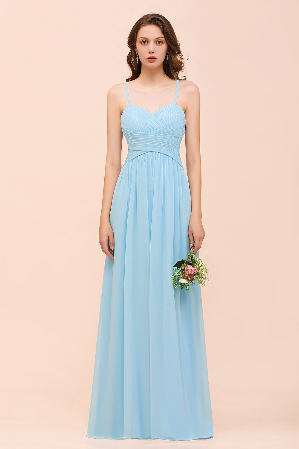 Suchen Sie Heller Blau Brautjungfernkleider Günstig online bei babyonlinedress.de. Langes Brautjungfernkleid Online für Sie zur Hochzeit gehen.