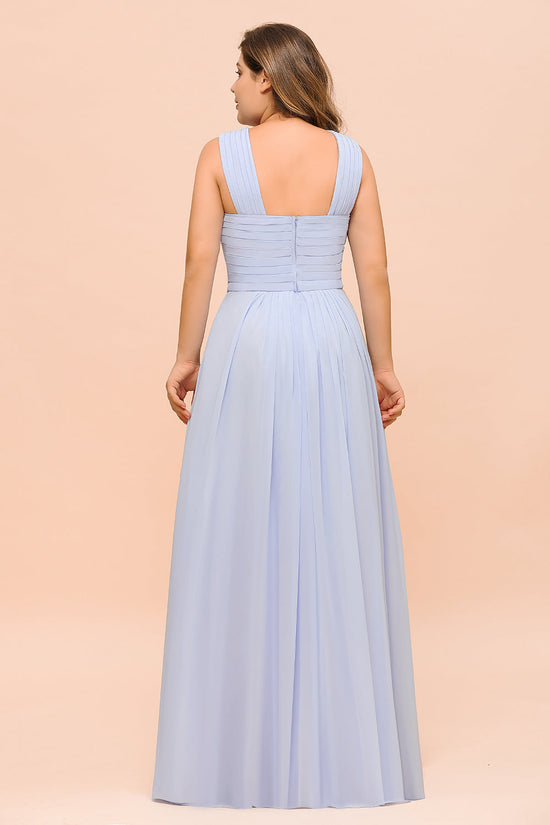 Finden Sie Lavender Brautjungfernkleider Große Größe online bei babyonlinedress.de. Chiffon Kleider Lang Günstig für Sie zur Hochzeit gehen.