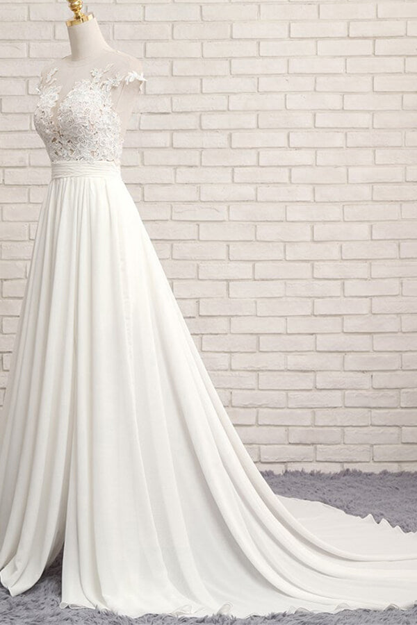 Suchen Sie Summer Chiffon Kleider Für Hochzeit online bei babyonlinedress.de. Brautkleider A Linie Mit Spitze für Sie zur Hochzeit gehen.