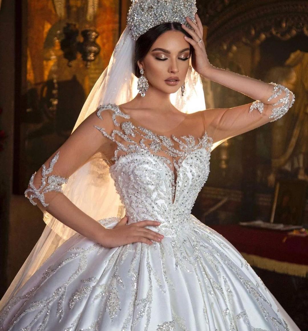 Bestellen Sie Extravagante Hochzeitskleider Prinzessin online bei babyonlinedress.de. Brautkleider Mit Ärmel für Sie zur hochzeit gehen.