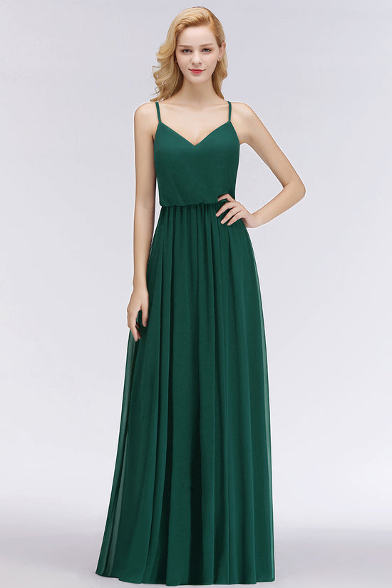 Hier können Sie Fashion Dunkel Grün Lange Chiffon Brautjungfernkleider Günstige online bei babyonlinedress.de kaufen. Kleider Für Brautjungfern Für Sie zur Hochzeit.