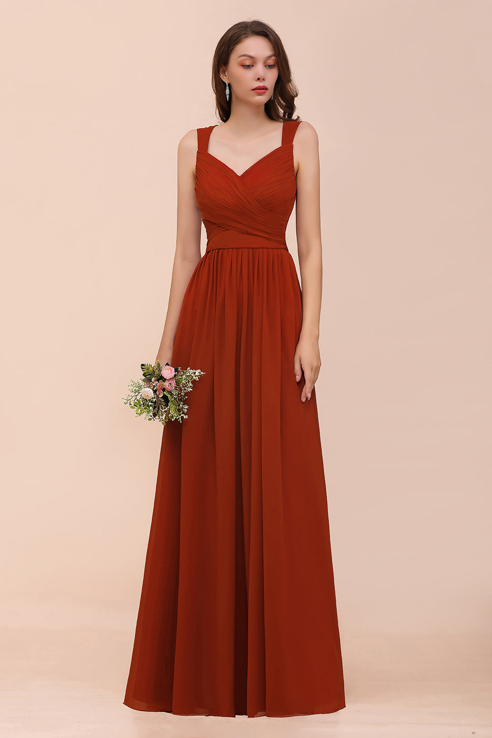 Suchen Sie Rote Brautjungfernkleider Lang Günstig online bei babyonlinedress.de. Chiffon Kleider Brautjungfern für Sie zur hochzeit gehen.