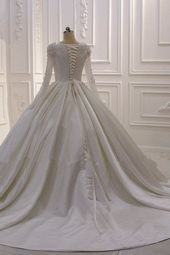 Laden Sie das Bild in den Galerie-Viewer, Bestellen Sie Schlichte Brautkleider Prinzessin online bei babyonlinedress.de. Hochzeitskleider mit Ärmel für Sie zur Hochzeit gehen.
