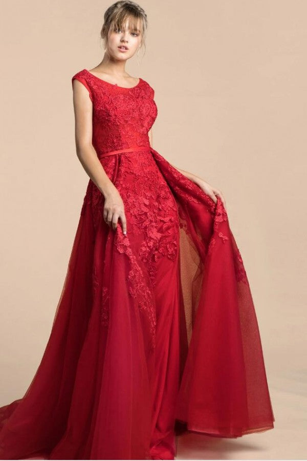 Designer ihrer Rote Abendkleider Lang Günstig online bei Thekleid.de. Abiballkleid Spitze Online für Sie zum Abiball gehen.
