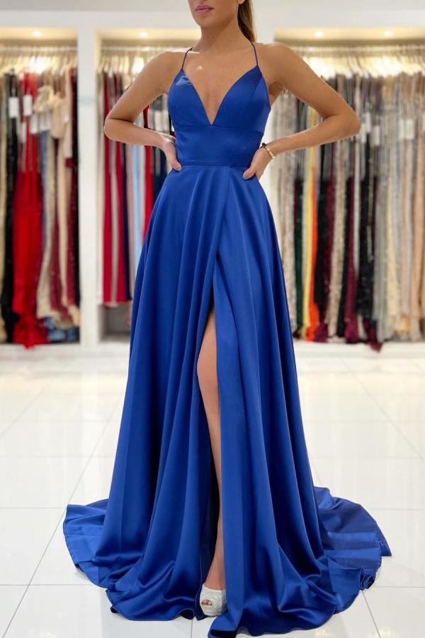 Suchen Sie König Blaue Abendkleider Lang online bei Thekleid.de. Abiballkleider Günstig für Sie zum Abiball gehen.