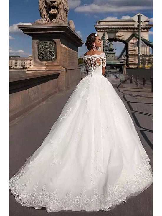 Finden Sie Schöne Brautkleider Kurz Ärmel online bei babyonlinedress.de. Brautmoden A linie Mit Spitze für Sie zur hochzeit gehen.