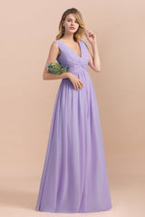 Suchen Sie Lilac Brautjungfernkleider Lang Chiffon online bei babyonlinedress.de. Hochzeitspartykleider Günstig für Sie zur Hochzeit gehen.