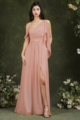 Bmbridal Bridesmaid Dress Side Split Long Chiffon