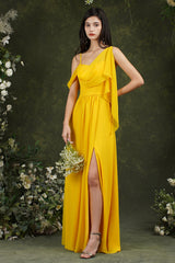 Bmbridal Bridesmaid Dress Side Split Long Chiffon