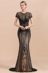 Luxury Meerjungfrau Stil All-Covered Beaded Prom Dress