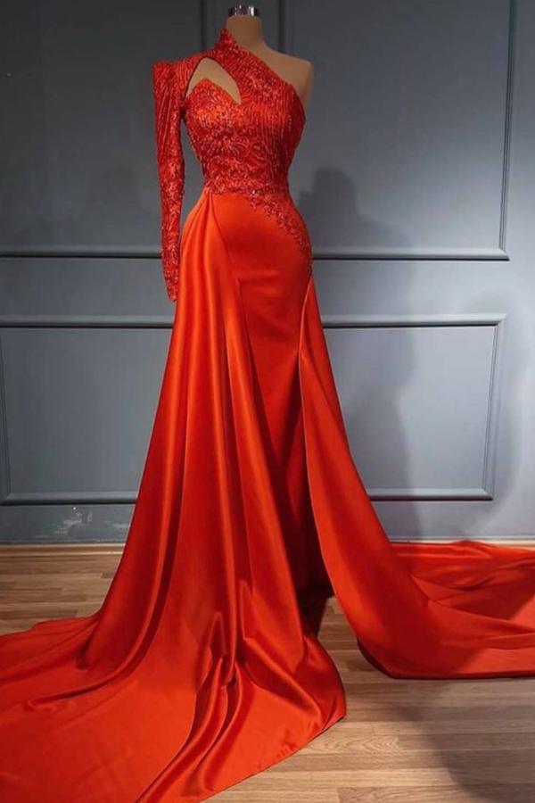 Bestellen Sie Rote Abendkleider Mit Ärmel online bei Thekleid.de. Abiballkleider Lang Günstig für Sie maß geschneidert bekommen.