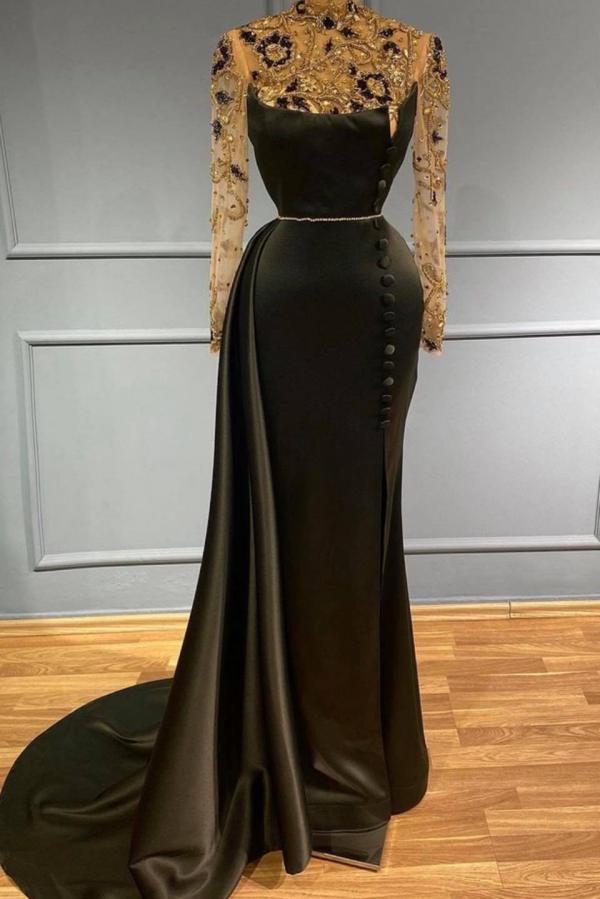 Finden Sie Schwarzes Abendkleid Lang mit Ärmelonline bei Thekleid.de. Abiballkleider mit Glitzer für Sie zum abiball gehen.