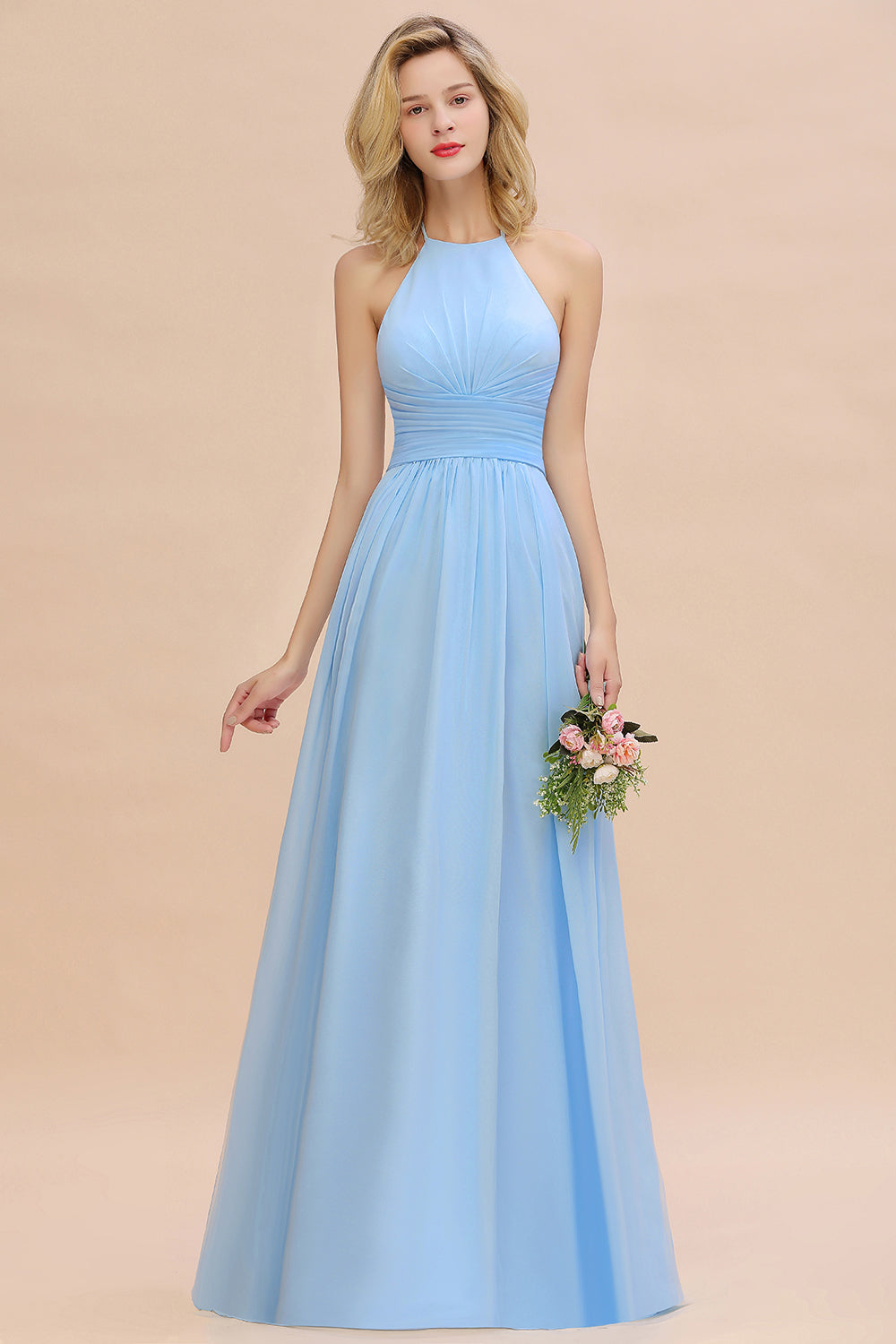 Bestellen Sie Brautjungfernkleider Lang Heller Blau online bei babyonlinedress.de. Kleider für Brautjungfern Günstig für Sie maß geschneidert bekommen.