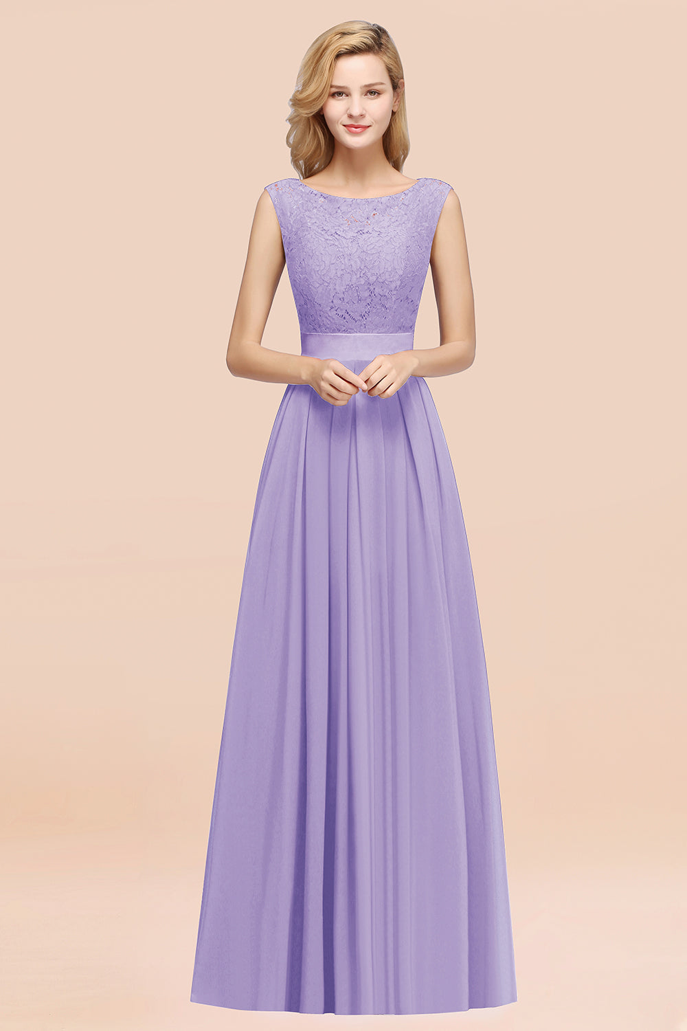 BMbridal Vintage Ärmellos Spitze Bridesmaid Dresses Affordable Chiffon Hochzeit Party Dress Online