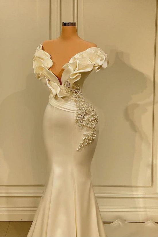 Finden Sie Designer Abendkleider Lang online bei Thekleid.de. Abiballkleider Weiß mit perlen online maß geschneidert kaufen.
